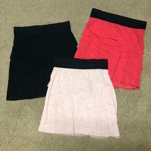 Express Mesh Petal Skirts SET OF 3!!